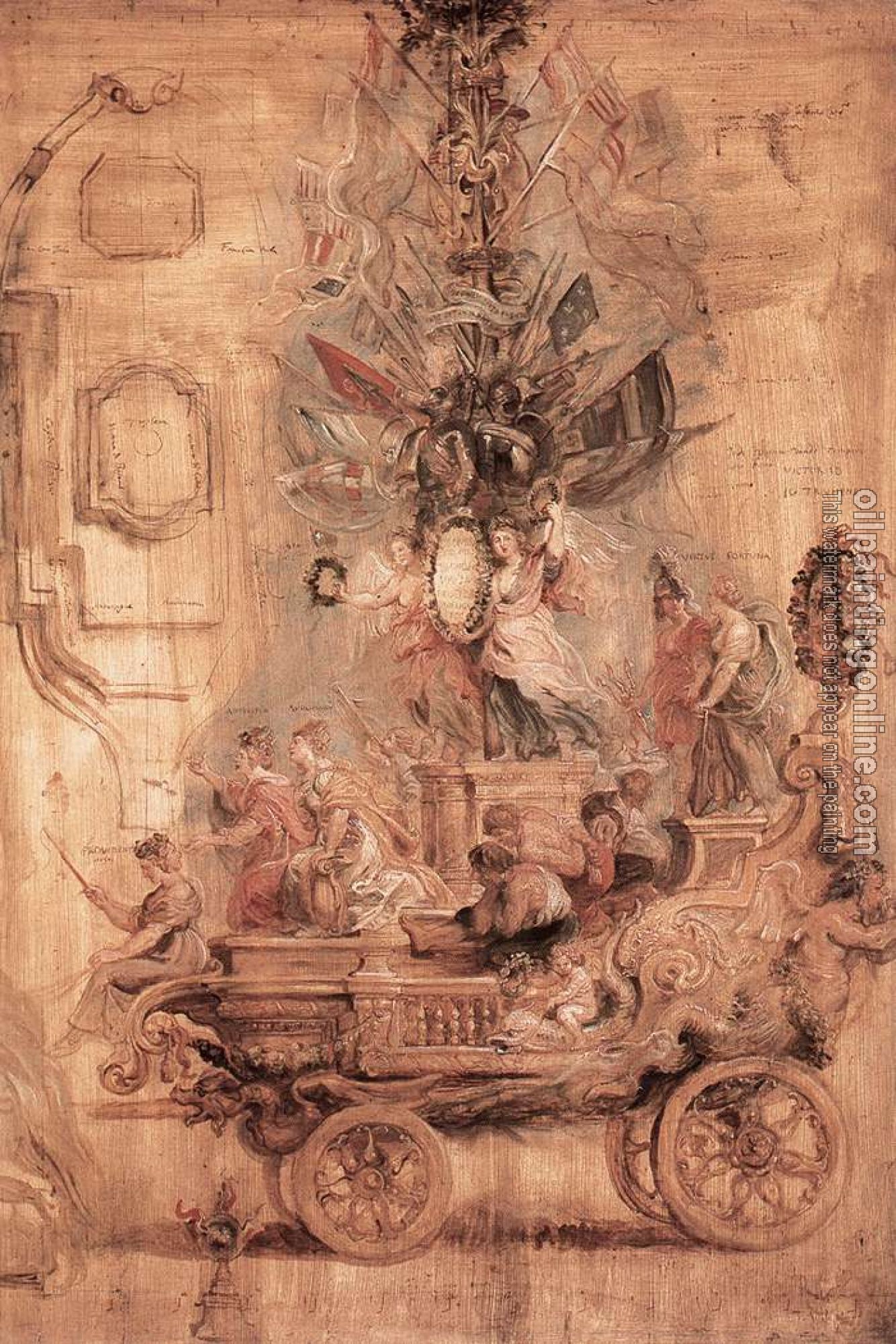 Rubens, Peter Paul - The Triumphal Car of Kallo,sketch